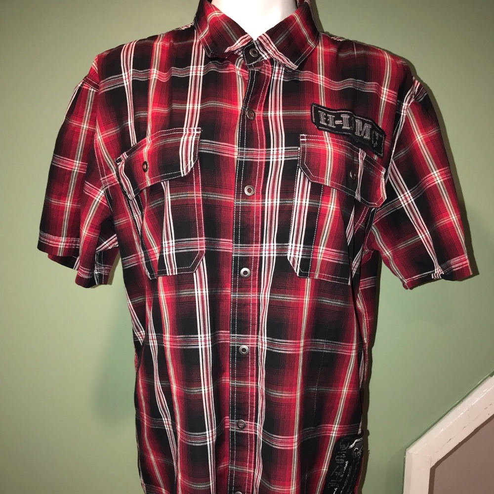 Harley Davidson Checked Plaid SLIM FIT S/S Shirt